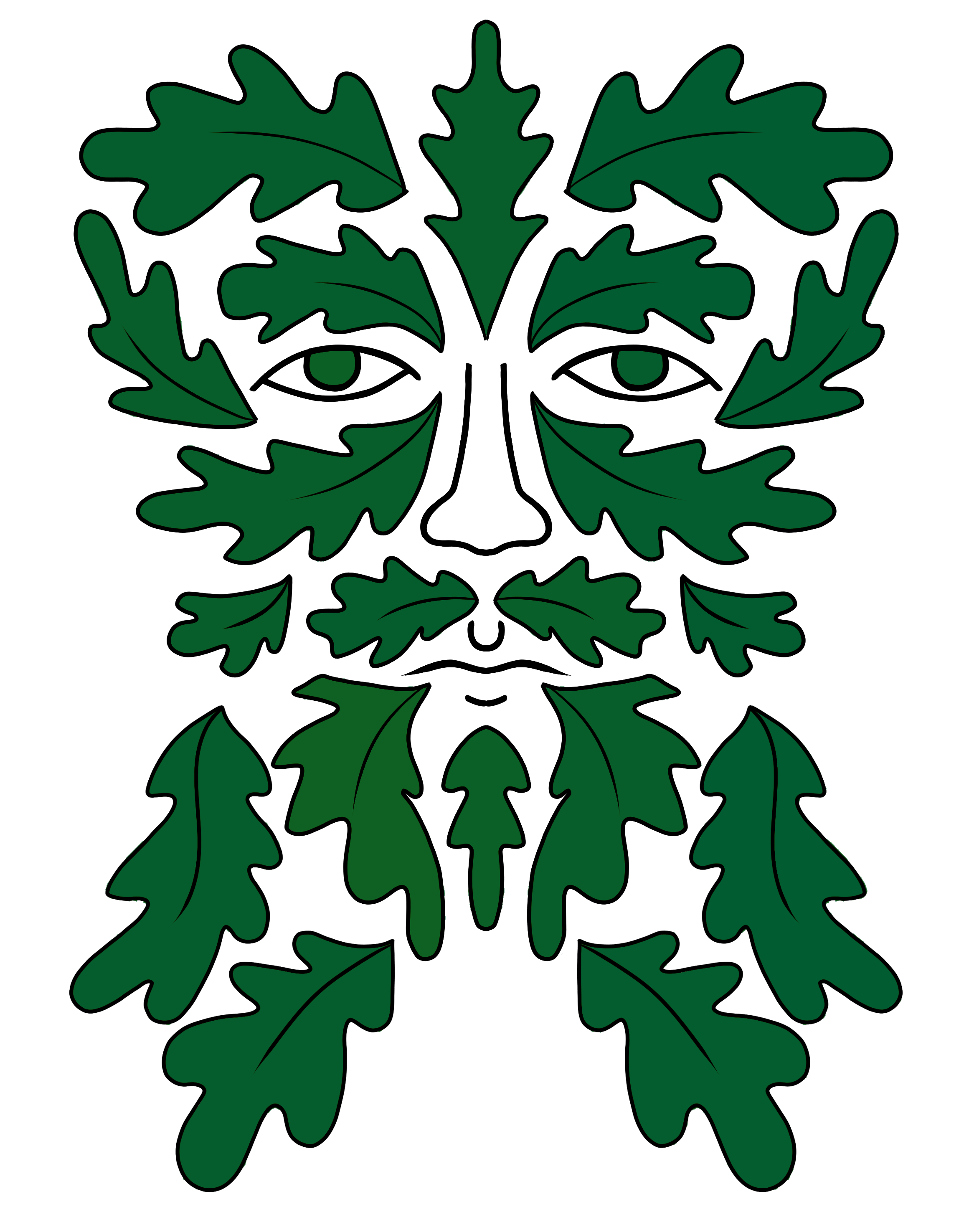 Green Man Picture Framers Logo
